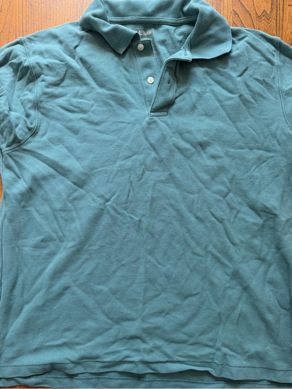 L.L. Bean Men's Teal-Green Polo